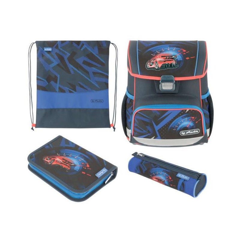 Školská taška Herlitz Loop+ Tachometer, sada