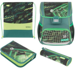 Školská taška Herlitz Loop+ Futbalista, sada