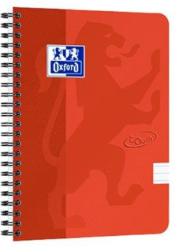 Blok Oxford Nordic Touch červený, A5+, 70 listov, linajkový
