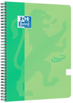 Blok Oxford Nordic Touch zelený, A4+, 70 listov, linajkový
