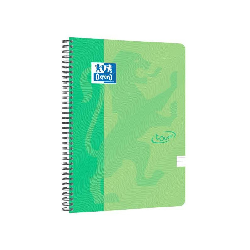 Blok Oxford Nordic Touch zelený, A4+, 70 listov, linajkový