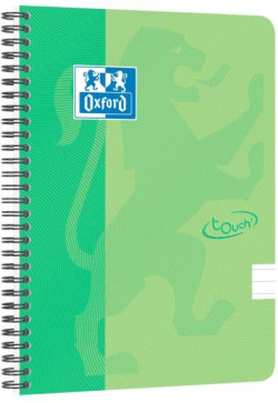Blok Oxford Nordic Touch zelený, A5+, 70 listov, linajkový