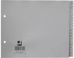 Plastový rozraďovač Q-onnect A-Z sivý