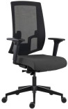 Kancelárska stolička LAPEL Alu, podrúčky, BN6 antracit