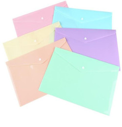 Plastový obal C5 s cvočkom pastelový mix