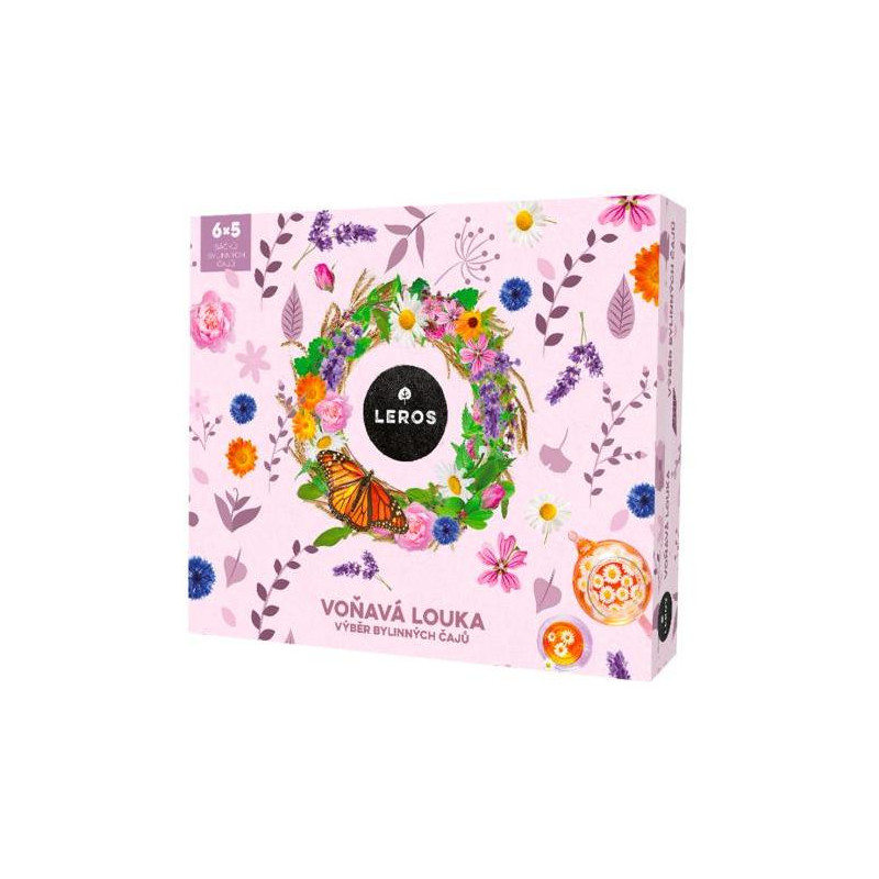 Kolekcia čajov LEROS Voňavá lúka 6 x 5 vrecúšok, 43g