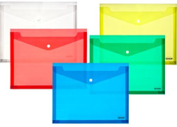 Plastový obal A4 s cvočkom mix farieb rozšírený