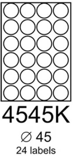 Etikety RAYFILM 45mm kruhové zelené R01204545KA 100 hárkov