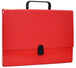 Aktovka s držadlom Office Products na dokumenty A4 červená