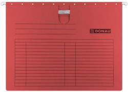 Závesný obal s rýchloviazačom DONAU červený