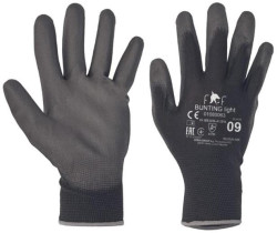 Rukavice pletené FF BUNTING LIGHT HS-04-003, čierne, veľ. 9/L