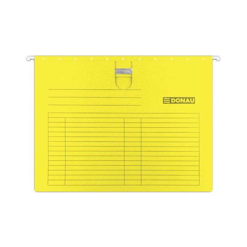 Závesný obal s rýchloviazačom DONAU žltý