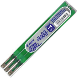 Náhradná náplň do gumovacieho rollera PILOT Frixion Point 0,5mm zelená 3ks