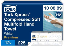 Papierové utierky skladané ZZ 2-vrstv. TORK Xpress Multifold jemné H2 (12 bal. x 225 útrž.)