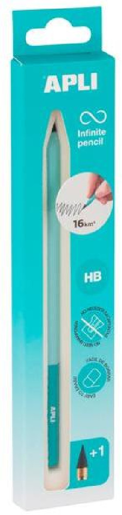 Nekonečná ceruzka APLI - 3 dielna súprava, modrá