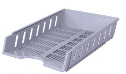 Odkladač rebrovaný sivý