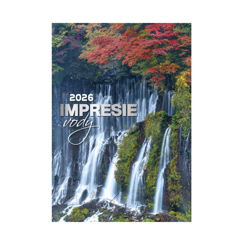 Nástenný kalendár 34 x 48,5 cm Impresie vody 2026
