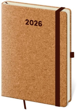 Diár Cork s pútkom týždenný A5 14,5 x 20,5cm 2026