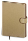 Diár Flip týždenný vreckový 9x14cm - béžovo/hnedý 2026