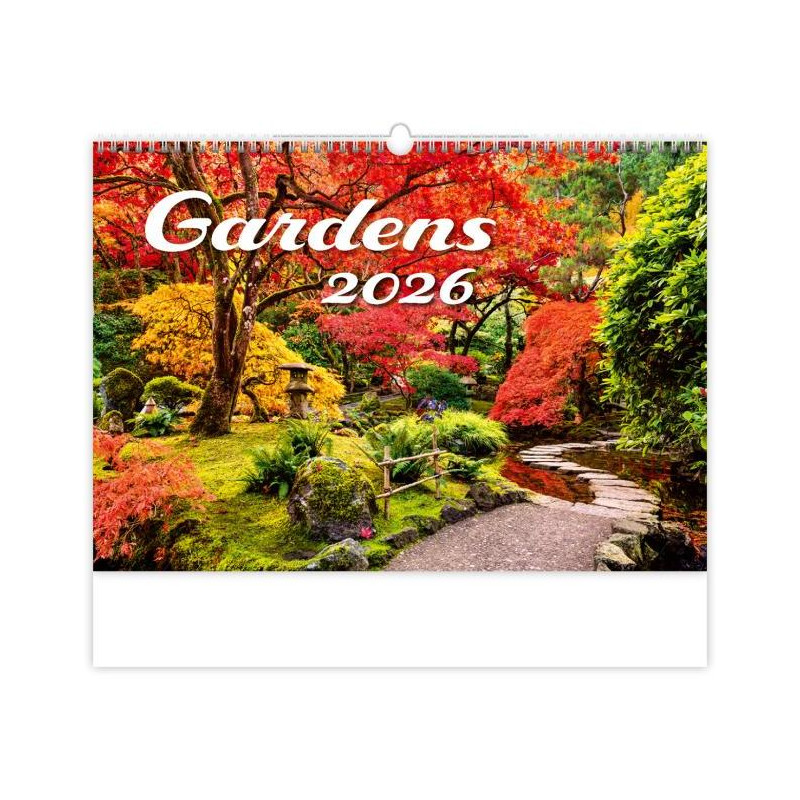 Nástenný kalendár Gardens 45 x 31,5 cm 2026