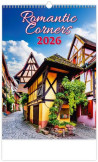 Nástenný kalendár Romantic Corners 31,5 x 45 cm 2026