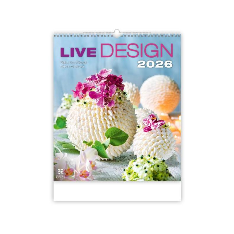 Nástenný kalendár Live Design 45 x 52 cm 2026