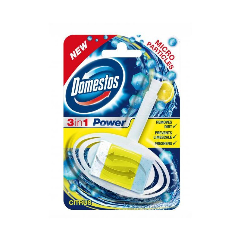 Domestos 3 in1 WC blok závesný tuhý Citrus 35 g