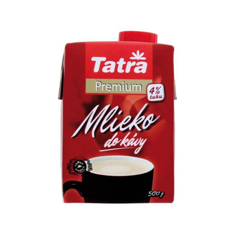 Mlieko do kávy Tatra premium 4% s uzáverom, 500 g