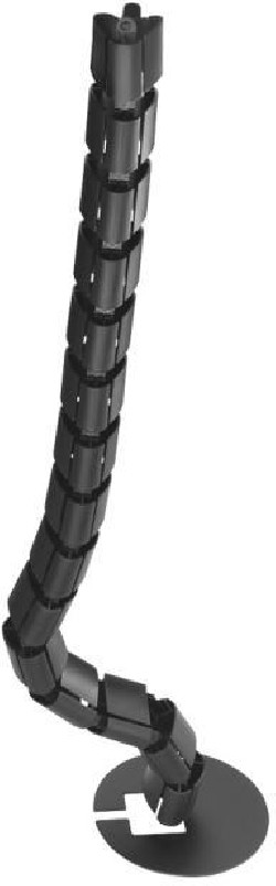 Káblový organizér Hobis, 16x128 cm, čierny