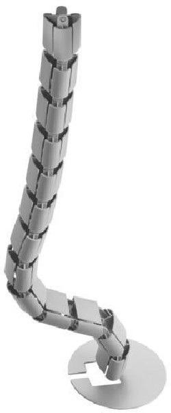 Káblový organizér Hobis, 16x88 cm, sivý