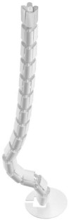 Káblový organizér Hobis, 16x128 cm, biely