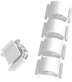 Predĺženie káblového organizéra Hobis, 7×40 cm, biely