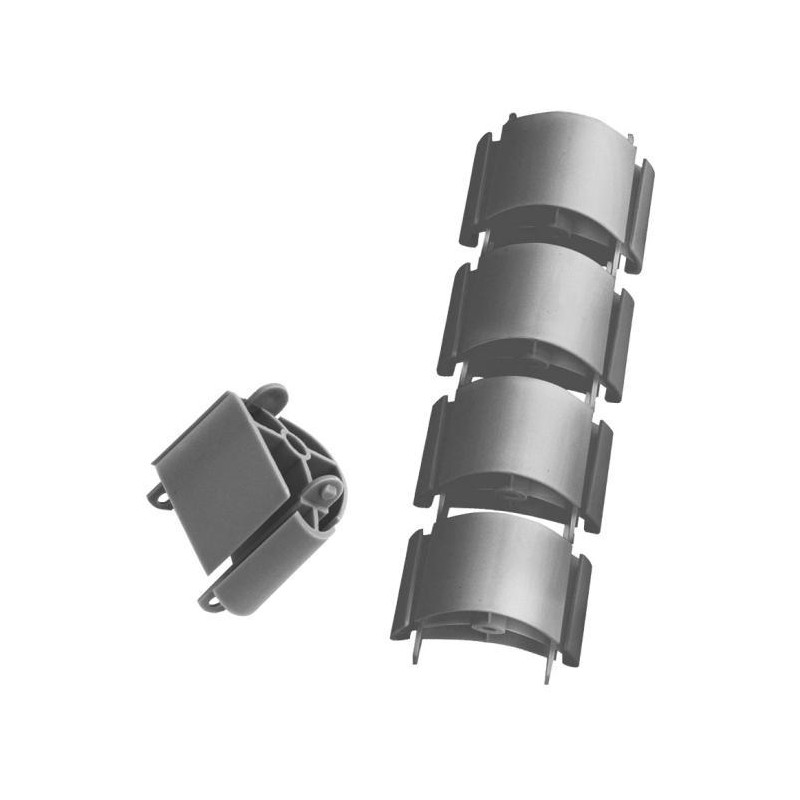 Predĺženie káblového organizéra Hobis, 7×40 cm, sivý