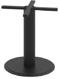 Centrálna noha Hobis, v. 52,5 cm, kruhová, čierna