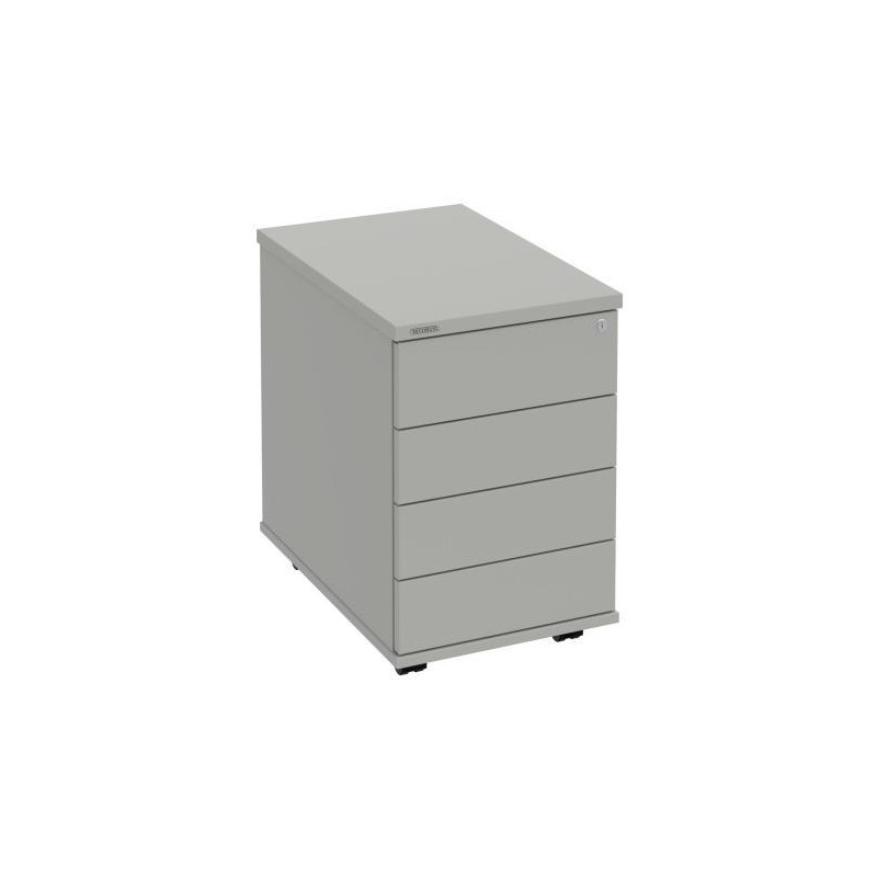 Kontajner Hobis, 40x60x60 cm, bezúchytkové otváranie, sivý/sivý