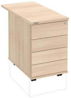 Kontajner Hobis, 40x60x80 cm, bezúchytkové otváranie, agát/agát