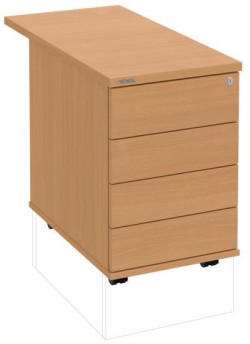 Kontajner Hobis, 40x60x80 cm, bezúchytkové otváranie, buk/buk