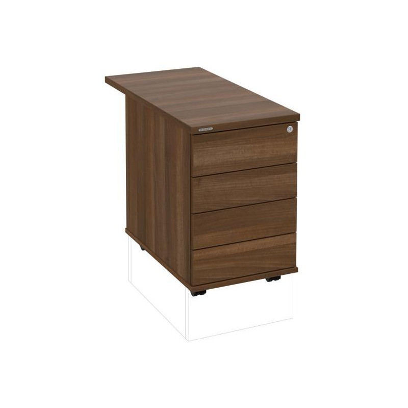 Kontajner Hobis, 40x60x80 cm, bezúchytkové otváranie, orech/orech