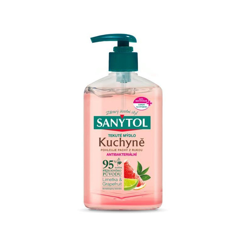 Sanytol tekuté mydlo  dezinfekčné 250 ml pre odstránenie zápachu z rúk