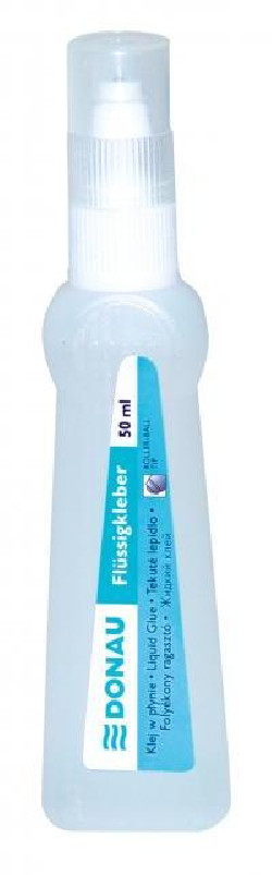 Tekuté lepidlo DONAU roller (s kovovou guľôčkou) 50ml