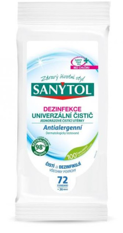 Sanytol dezinfekčné utierky 72ks