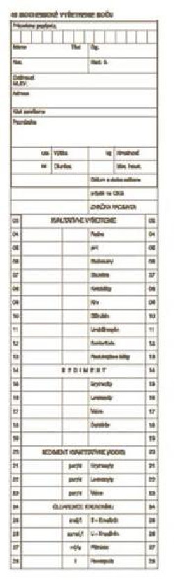Biochemické vyšetrenie moču, samoprepis