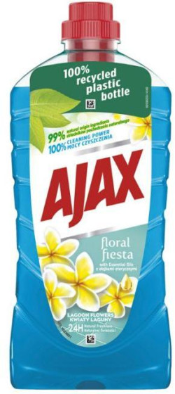 Ajax na podlahy Floral Fiesta 1l Lagoon Flowers (modrý)