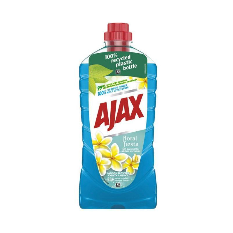 Ajax na podlahy Floral Fiesta 1l Lagoon Flowers (modrý)