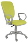 Zdravotnícka stolička Rianna, s podrúčkami, zdravot. ekokoža zelená KN0079