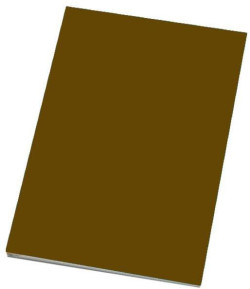 Kresliaci kartón A4, 50 listov, 225g, farba hnedá