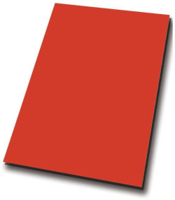 Kresliaci kartón A4, 50 listov, 225g, farba červená