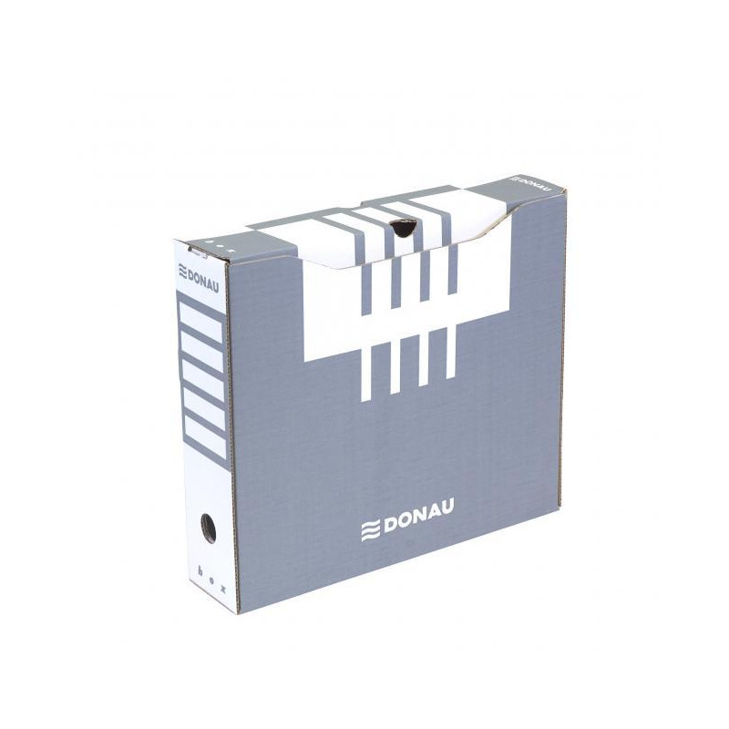 Archívny box DONAU 80mm sivý