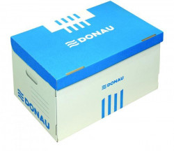 Archívna krabica s odnímateľným vekom DONAU modrá 545×363×317 mm