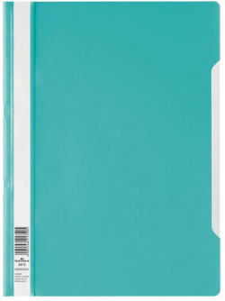 Rýchloviazač štandardný DURABLE tyrkysový Priehľadný zakladač